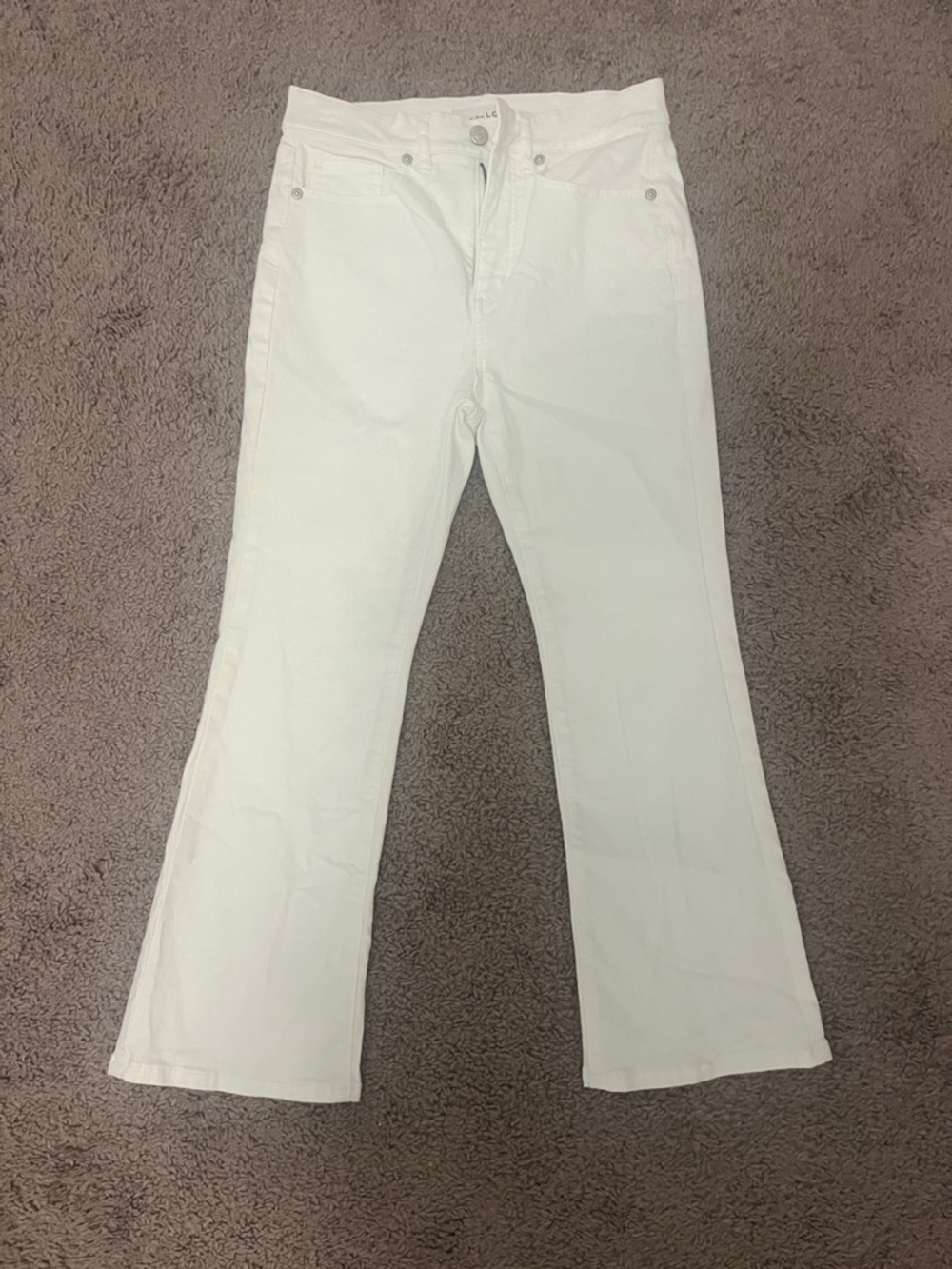 LOFT White High-Rise Jeans